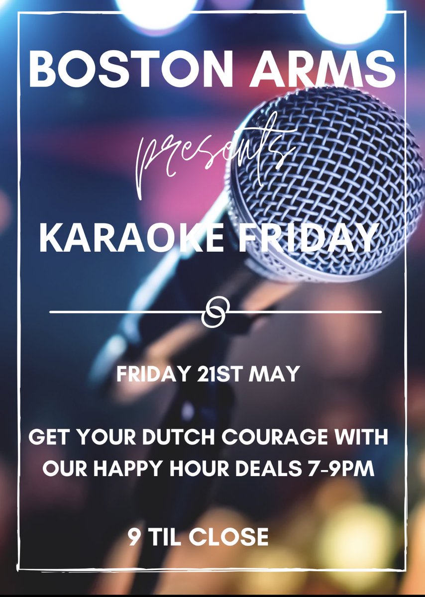 BostonArms's tweet image. KARAOKE TONIGHT WITH WHEEL ELVIS! 

Starting at 9! Come down for a song or two!