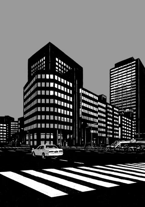 野生時代に連載中の薬丸岳さんの「最後の祈り」に引き続き挿絵を描いています。受刑者に精神的な救済を行う教誨師の物語です。 