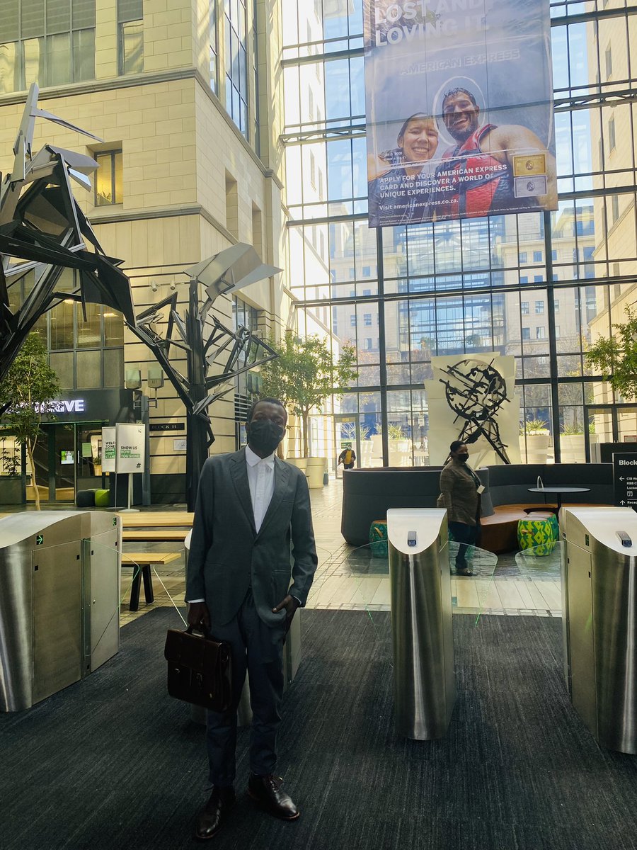 Hey <a href="/Nedbank/">Nedbank</a> , Let me share a a thread, a story of Thabo Lekgwathi and what happened with us this morning and why I think you should give him a shot.  I went for a morning run and then sat down on these steps across from your office to reply messages…