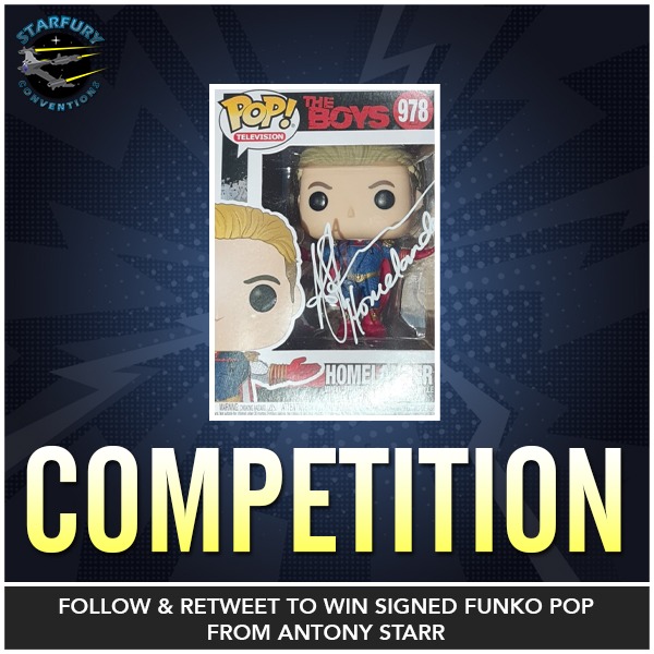 starfuryevents's tweet image. Competition time! To celebrate the impending release of season 3 of The Boys, and the first guest announcement for VoughtCon 2, we're giving away a @OriginalFunko of Homelander signed by @antonystarr

Simply follow and retweet for a chance to win!
#competition #theboys