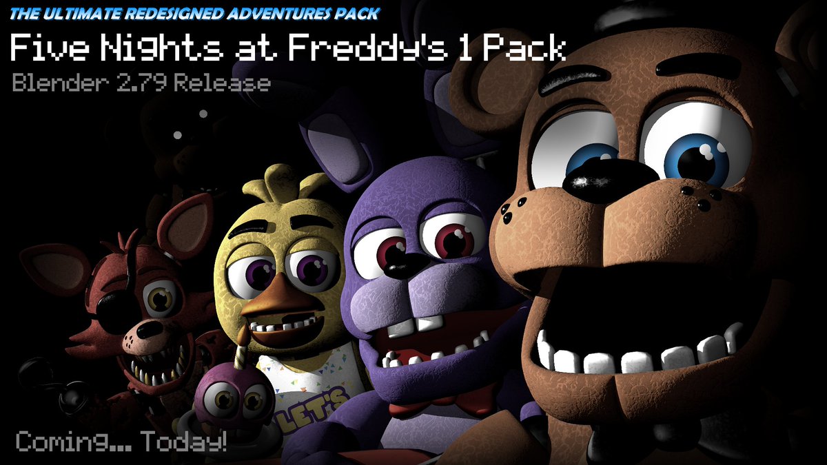 Ultimate Redesigned Adventures Pack on X: Blender 2.79 release of the URAP Five  Nights at Freddy's 4 / Help Wanted Pack! Download it on Deviantart now!    / X