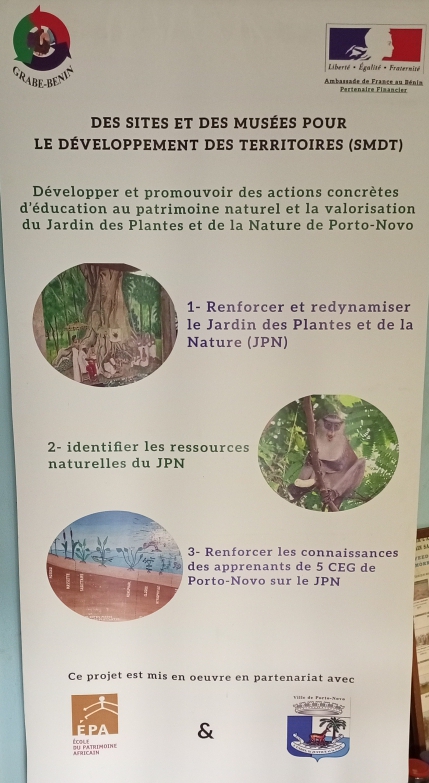 Grabe_BeninONG's tweet photo. Relance et Redynamisation du #Jardin des #Plantes et de la #Nature de #PortoNovo, @Grabe_BeninONG organise au profit de ses guides une formation sur l'accueil des visiteurs, la conduite des visites et les animations #pédagogiques
#wasexo #Bénin #Tourisme #Ecotourisme @gouvbenin https://t.co/DpoKZwc2DP