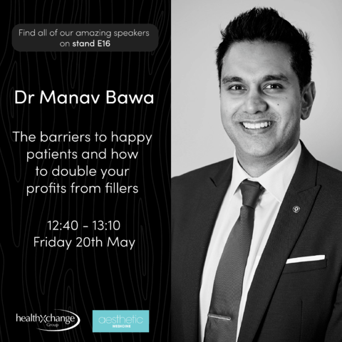 HealthxchangeUK's tweet photo. Want to double your profits from fillers? 👀
Join Dr Manav Bawa on stand E16 in 20 minutes!

#AMLive2022 https://t.co/TXi7xdfcr6