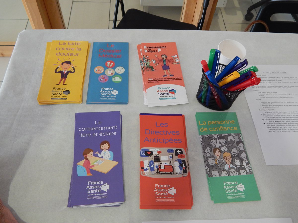 A l'occasion des Journées Européennes des droits des patients, l'Hôpital de Sainte Foy a organisé une journée qualité. Un temps d'échanges entre professionnels et usagers : droits des patients, médicament, douleur, identitovigilance, hygiène... #droitspatients  #Identitovigilance