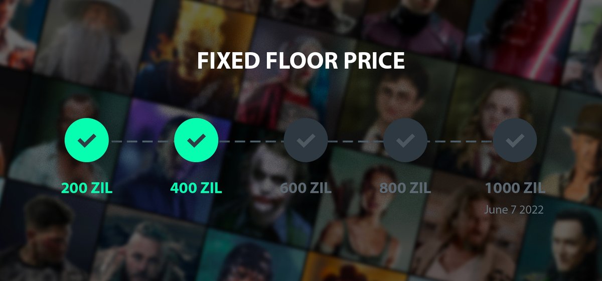 Check out the #MoviesCharacters Collection before the next floor price increase on tuesday 🚀

➡️ zilswap.io/arky/collectio…
if not sold out on June 7th I will leave the floor price at 1000 zil forever

#Zilliqa $ZIL $ZWAP $GZIL $XCAD #NFTCommunity #NFTs #NFT #NFTdrops