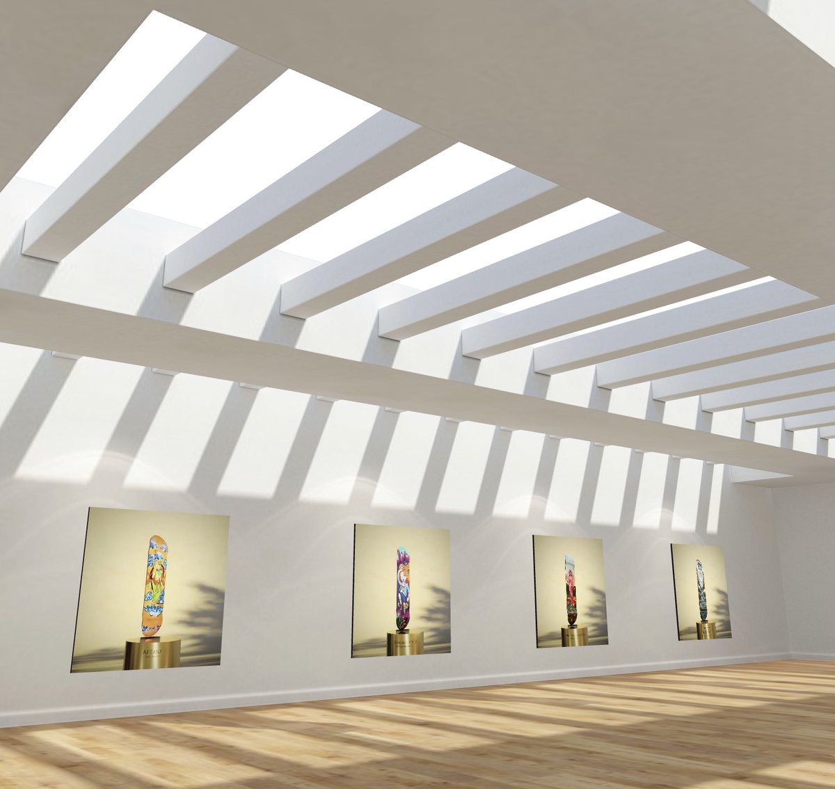 check out our 1/1 skateboard decks displayed at <a href="/oncyber/">ᴏɴᴄʏʙᴇʀ</a>  - 
oncyber.io/spaces/YchPWdr…
NFTs + free shipping to primary buyer for 0.4ETH 
A good percentage of Each NFT goes to the artist we collaborates. 
#ethereum <a href="/opensea/">OpenSea</a> 
#nftskateboards #nftskate #nftcommunity #sksteboards 

🧵