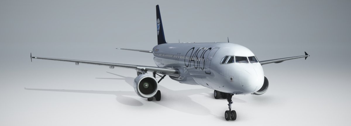 OasisVirtual's tweet photo. Ya tenemos disponibles en nuestras descargas de @OasisVirtual, la textura de la compañía para el A320 de @FenixSimulation para @MSFSofficial. https://t.co/2pZuemsNqR