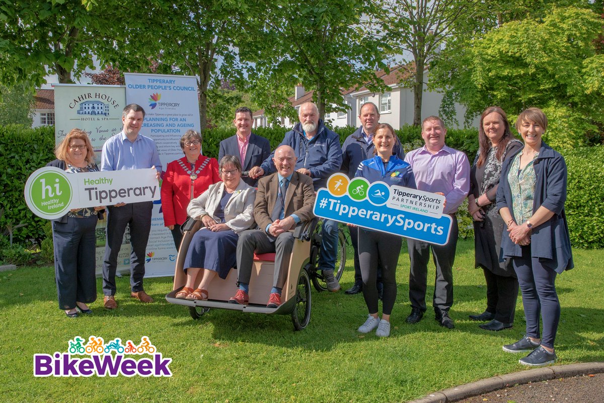 TipperarySports's tweet photo. As part of #Bikeweek2022, Cathaoirleach Marie Murphy launched the First Cycling Without Age initiative for Tipperary in Cahir
The aim of this project is to provide an enjoyable cycling experience for older adults and people with disabilities.
#BikeWeekTipperary #ClickIntoGear https://t.co/TaZr1RlnLI
