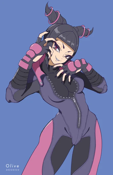 ジュリちゃん。
#jurihan
#格ゲーキャラ描こうぜ 
