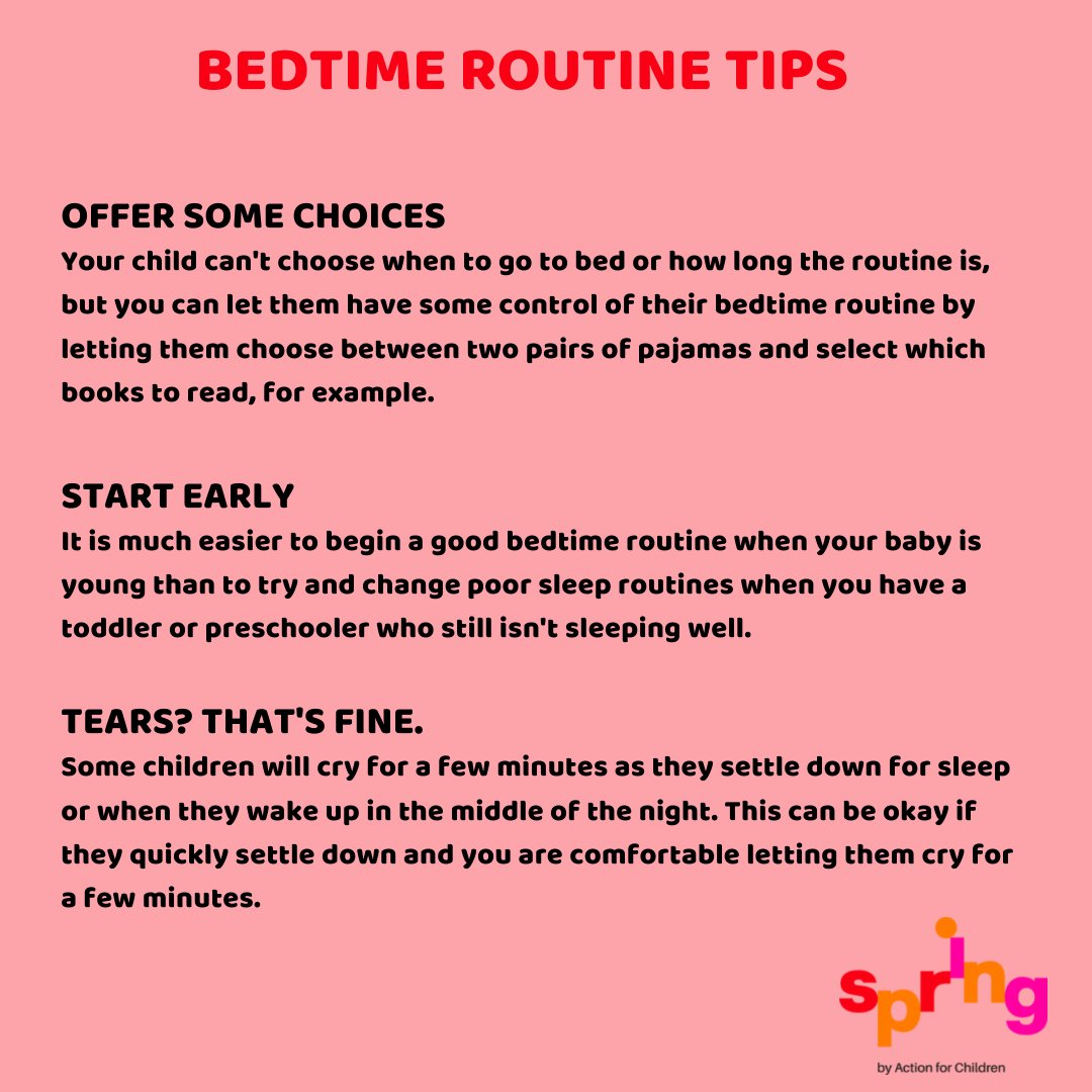 SpringChildcare's tweet photo. Advice From An Expert
Here are some of our top tips to incorporate into your bedtime routine. Give them a try and let us know if they work for you.
#sleeptips #bedtimetips #bedtimeroutine https://t.co/gsSyIEFA9l