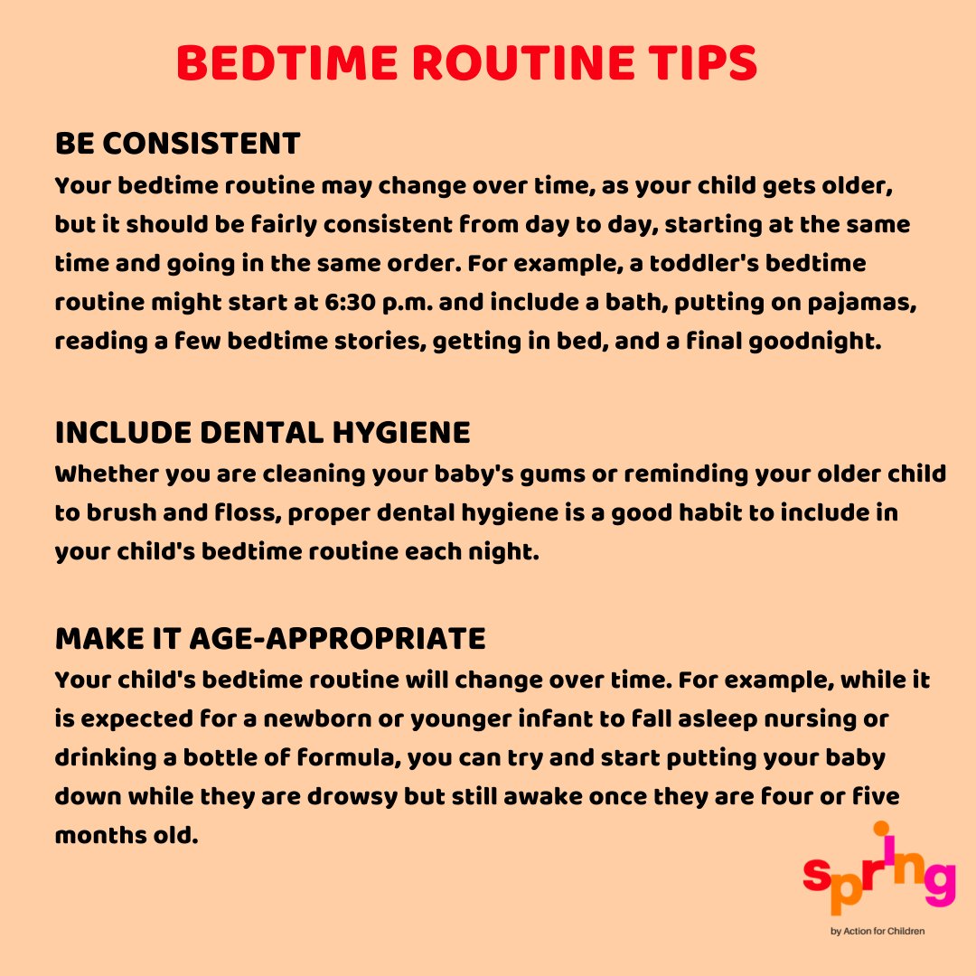 SpringChildcare's tweet photo. Advice From An Expert
Here are some of our top tips to incorporate into your bedtime routine. Give them a try and let us know if they work for you.
#sleeptips #bedtimetips #bedtimeroutine https://t.co/gsSyIEFA9l