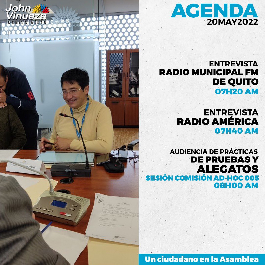 johnvinueza's tweet photo. Hoy tenemos la audiencia de pruebas y alegatos en la sesión de Comisión Ad Hoc que lleva el caso de la Sra. Llori 👌🏽 sigue la transmisión en vivo desde las 8am 💪🏽 #llori #adhoc #asamblea #eljohn https://t.co/NhUpIdHF4a
