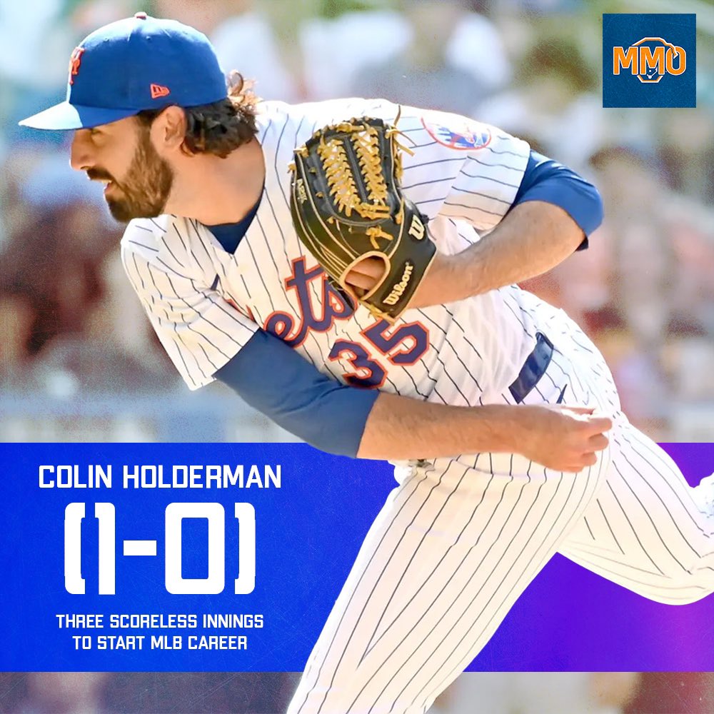 Metsmerized Online on Twitter "Colin Holderman got his first MLB win yesterday, and he’s thrown