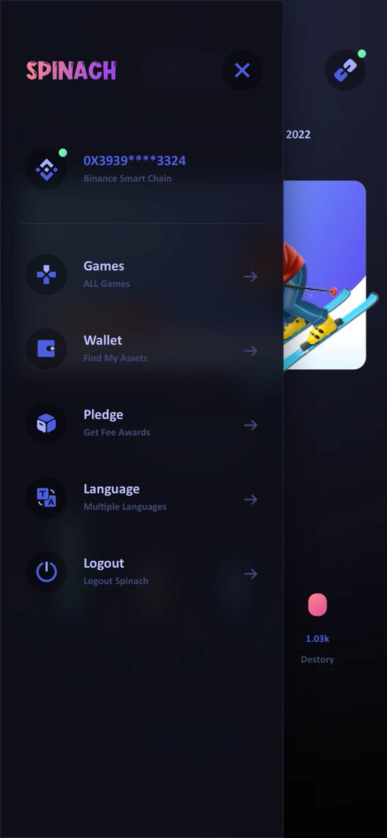 SpinachGameFi's tweet photo. On May 20, 2022, the first game "snowslide" launched by the Spinach blockchain game aggregation platform officially participated in the internal test. https://t.co/arGU78J5PH