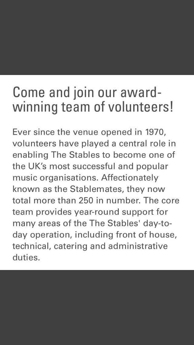 empiresend's tweet image. Thanks to Tim Burgess for sending me these. We are currently campaigning against venues who demand a percentage of artists' merchandise. The Stables, Milton Keynes take 20%. They also receive arts funding - and their staff works voluntarily. Please share far and wide.