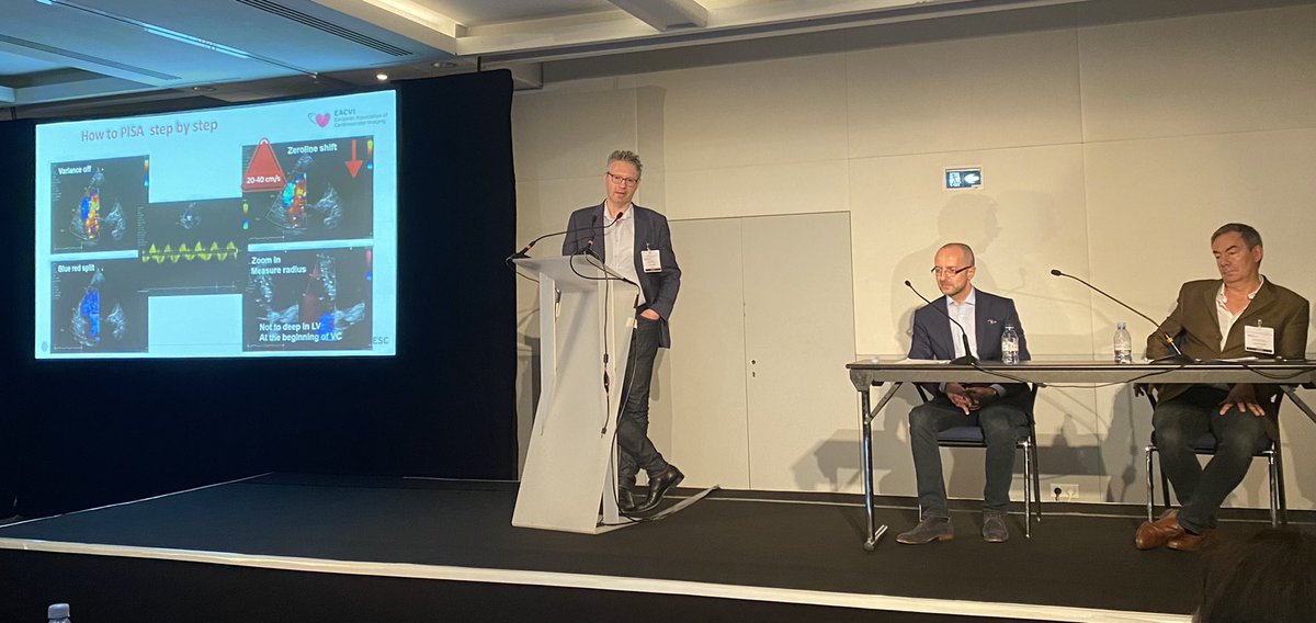 denisamuraru's tweet photo. TR severity assessment and grading by @NMerke at #EchoNice. Excellent presentation with many practical insights from an #echofirst expert in VHD @Ivan_Echocardio @EACVIPresident @ThorEdvardsen @bogdan_popescu1 @DonalErwan @masitges @leylaelifsade https://t.co/KVJKfGvAom