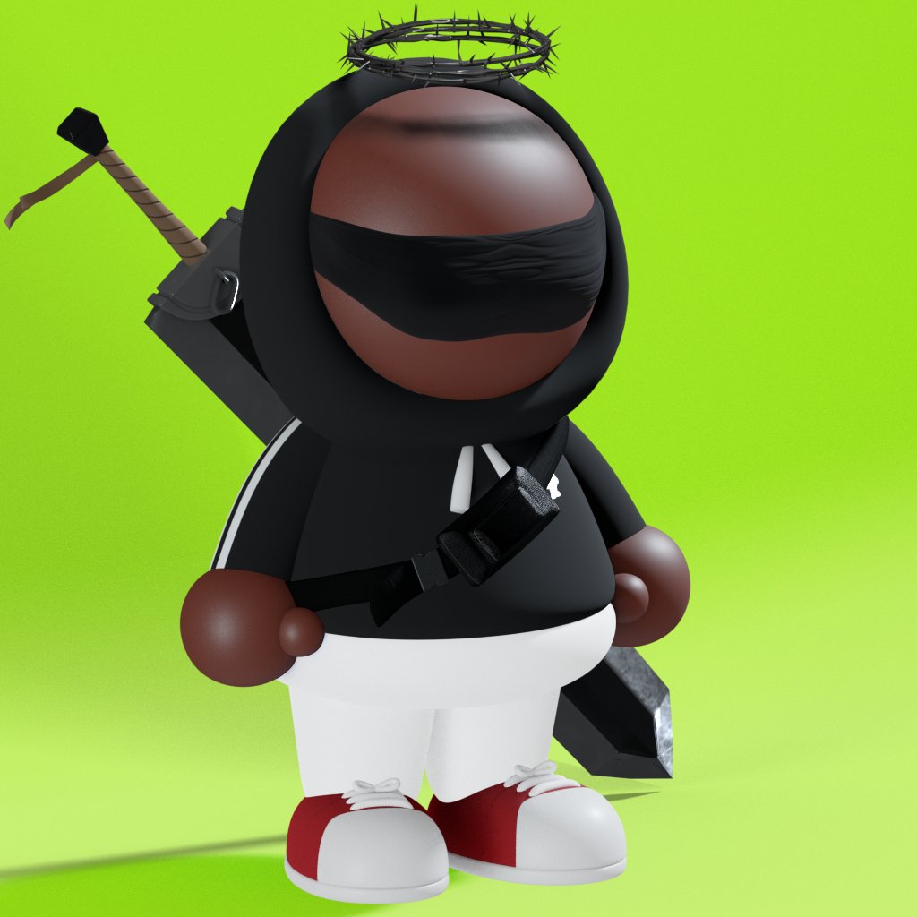 DON CHECK: 

This is #133 - An initiate of the RareDojo. Highly trained in Aikido, #133 attempts to keep law and order where the police won't venture.