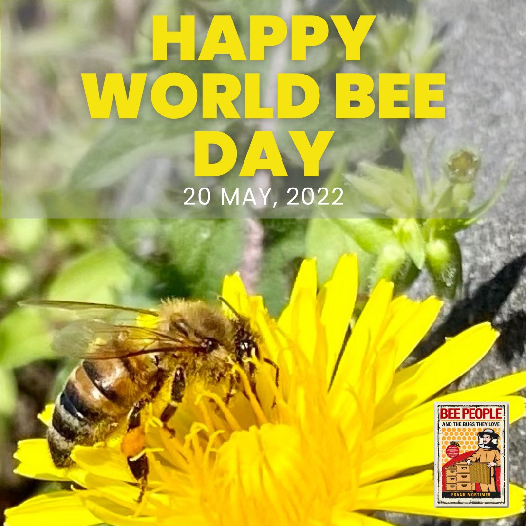 franksbees's tweet photo. Get you buzz on for World Bee Day, by taking a moment to appreciate the amazing honeybee and the un-BEE-lievable role it plays in our food supply. 
#worldbeeday #beepeoplethebook #frankthebeeman #bees #honey https://t.co/HzLhLOnFvV