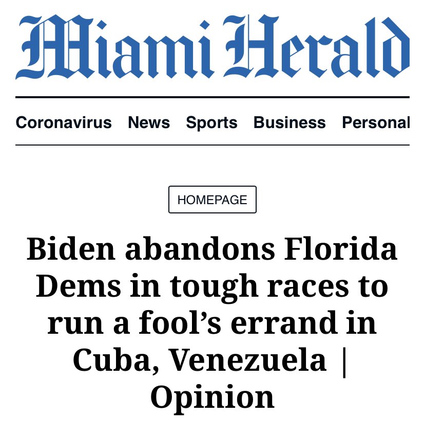 Surely another day filled with pride for #CubanosConBiden and #VenezolanosConBiden.