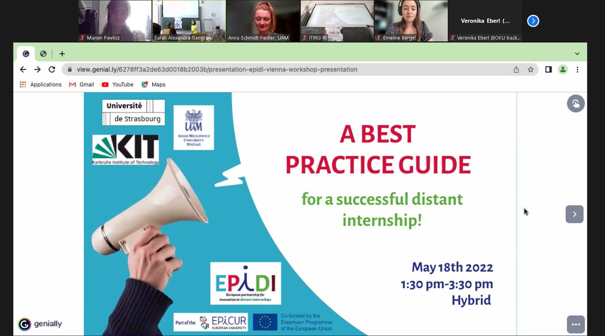 EPIDI_eu's tweet photo. Thank you to all who participated in our EPIDI #Workshop on Wednesday, May 18th to talk about remote internships! 🤩​
It was our last step before officially presenting you with our first deliverable! Stay tuned… 👀 https://t.co/x4nwpKb0LZ