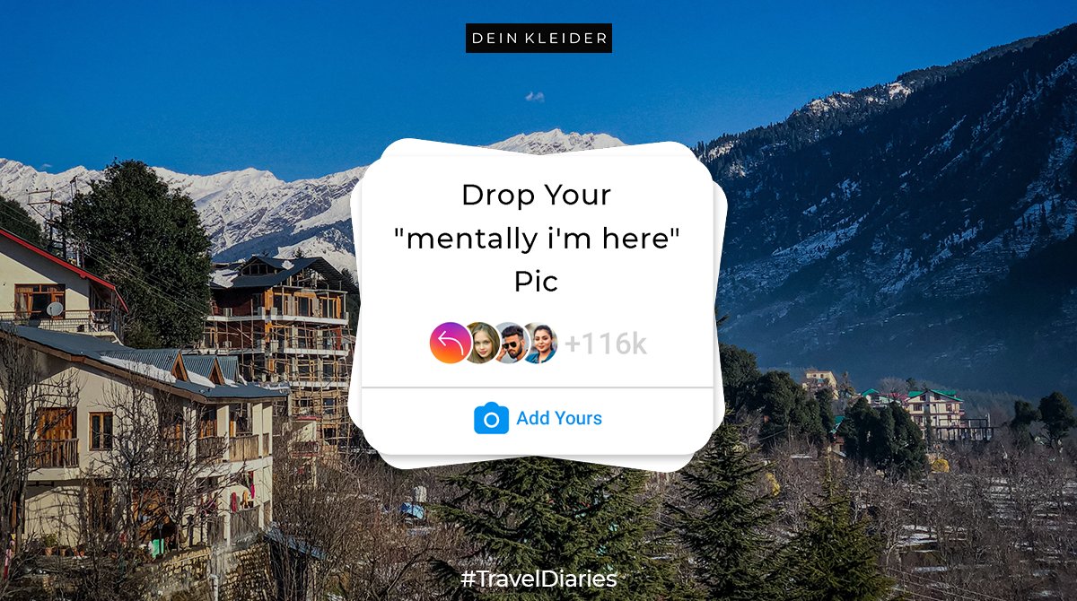 DeinKleider's tweet photo. So where are you mentally right now?

Let us know in the comments down below.

#DeinKleider #MentallyImHere
#TravelDiaries #RoadTravel #Mountains #passionpassport #trending #vscoindia #trends #travelbag #everydaycarry #Hiking #covid #adventure #instabags #twittertrends https://t.co/9aFT3LTul5