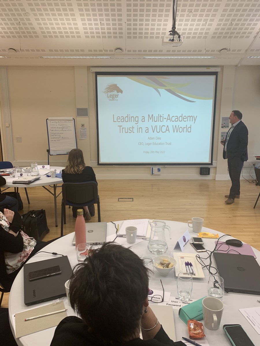 Learners_First's tweet photo. The ‘mundanity of excellence’ in our evolving roles. Business and Operations leaders exploring operational excellence for educational excellence in a VUCA world. Brilliant food for thought from Adam Dale at @LegerEdTrust https://t.co/yYABYx4f2r