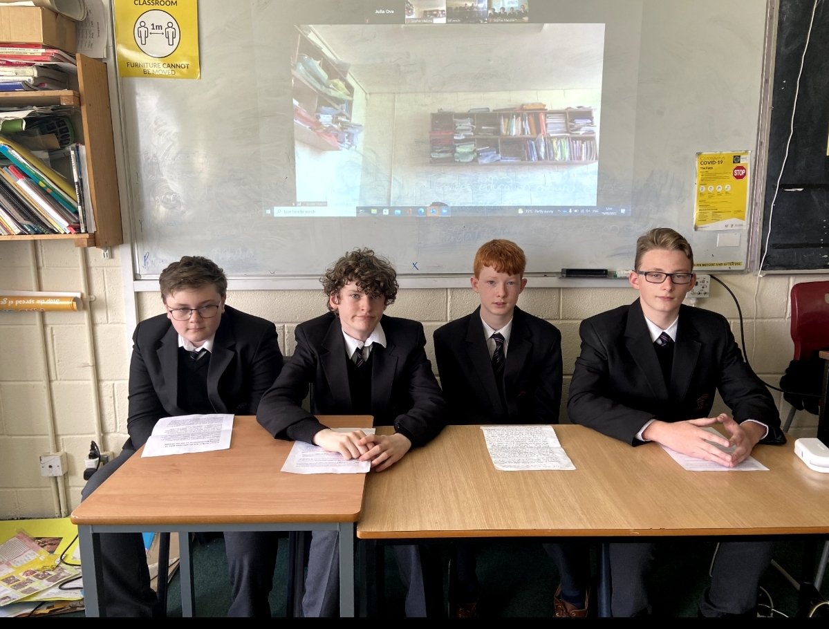 Our Debate Club participated in a debate yesterday with the girls in Presentation, Kilkenny. Well done to all of the debaters involved. It is great to see young people discussing world issues and current topics 👏'