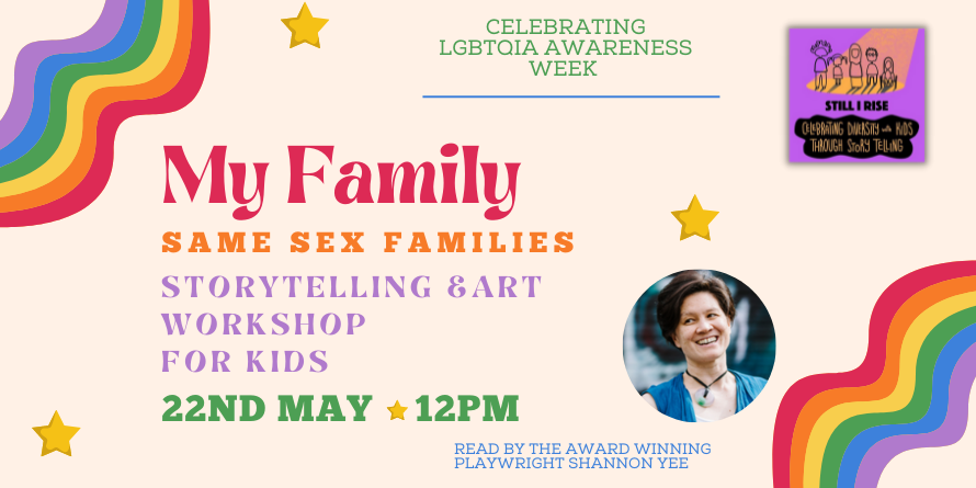 ArtsCouncilNI's tweet photo. To celebrate #LGBTQIAAwarenessWeek, @TheMACBelfast has teamed up with @StillTelling to offer Same-Sex Families Storytelling for Kids this Sunday 22nd May 📖
The session will be facilitated by Shannon Yee (@ReassembledSA)
Find out more: https://t.co/BhMPbewUwI https://t.co/72Re4QSdDE