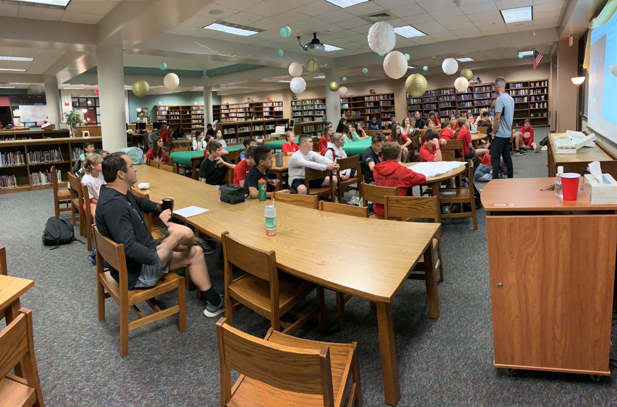 TJH_Athletics's tweet photo. Grateful for Coach Coley speaking at FCA/Cougars for Christ this morning! #KingdomBuilders https://t.co/gSXubem4Zw