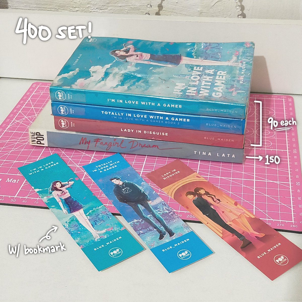 haniewoos's tweet photo. [ not kpop bns related ^^ ]

wts lfb blue_maiden / tina lata wattpad books (preloved) #rinesellz 

I'm in love with a gamer - 90
Totally in love with a gamer - 90
Lady in Disguise - 90
My fangirl dream - 150

If set, P400

Jeydon lopez - 150

dm me for more info! https://t.co/zHMmvzOtNa