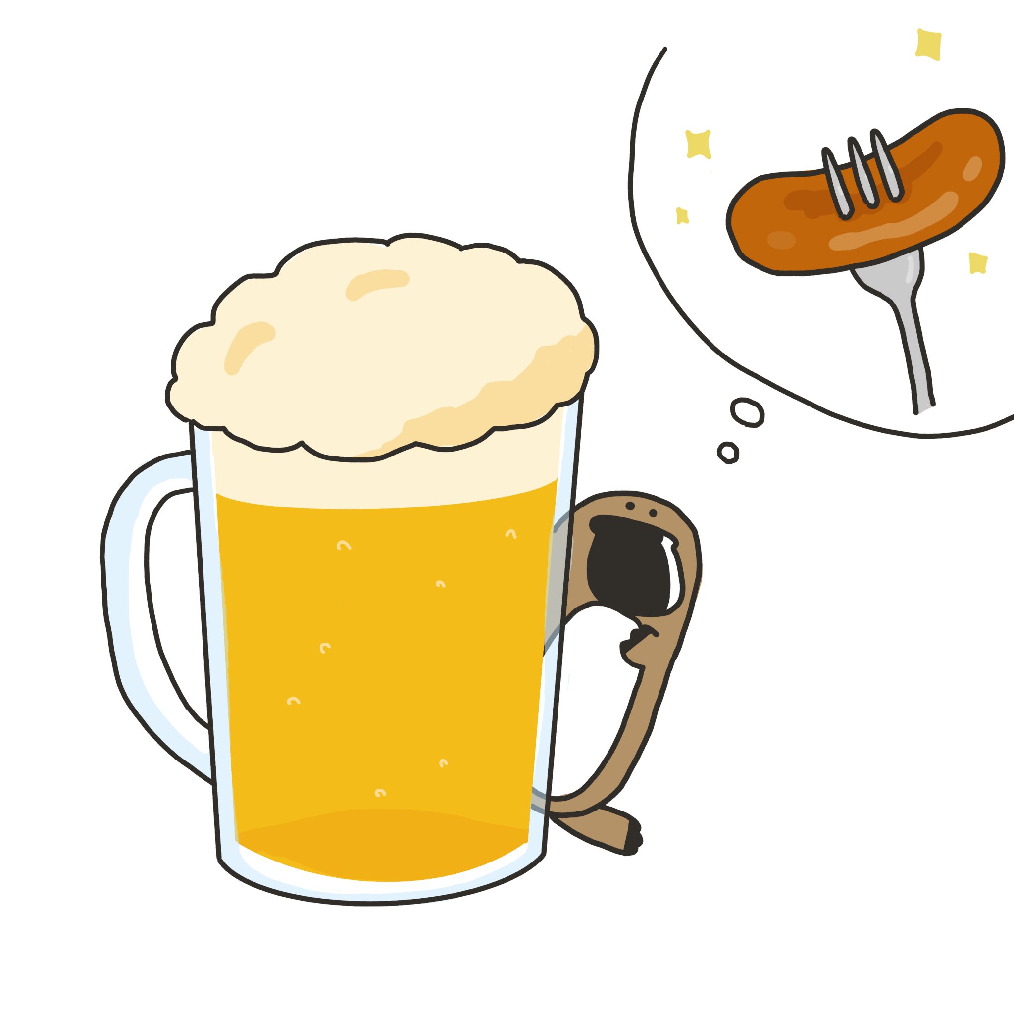 かものはしちゃん きんきら金曜日なのでビール用意したはし なカモノハシ おつまみちょっともらえないかなぁｿﾜｿﾜ かものはし カモノハシ イラスト 動物イラスト オーストラリア 絵日記 Procreate Illustration Platypus T Co