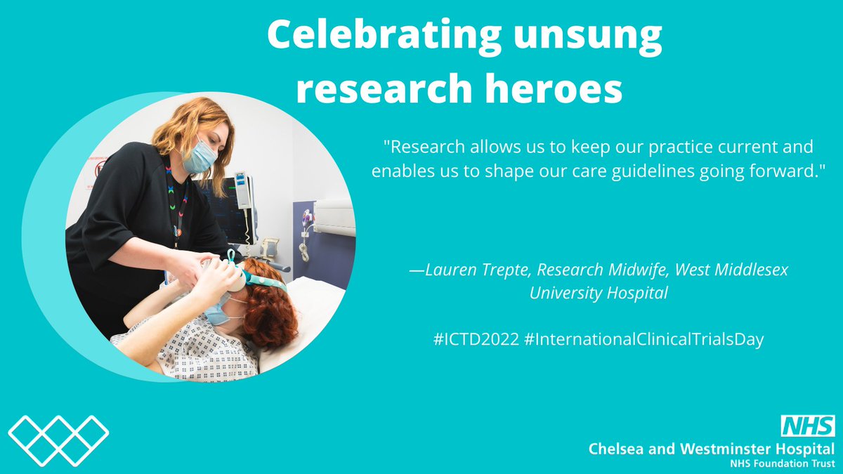 WestMidHospital's tweet photo. Research keeps our practice current 🔬

Find out more about Lauren's work ➡️ https://t.co/2iuSrLpuG2

#InternationalClinicalTrialsDay#ICDT2022 #BePartOfResearch @ChelwestRD @NIHRCRN_NWLdn https://t.co/SPlXG0wWNu