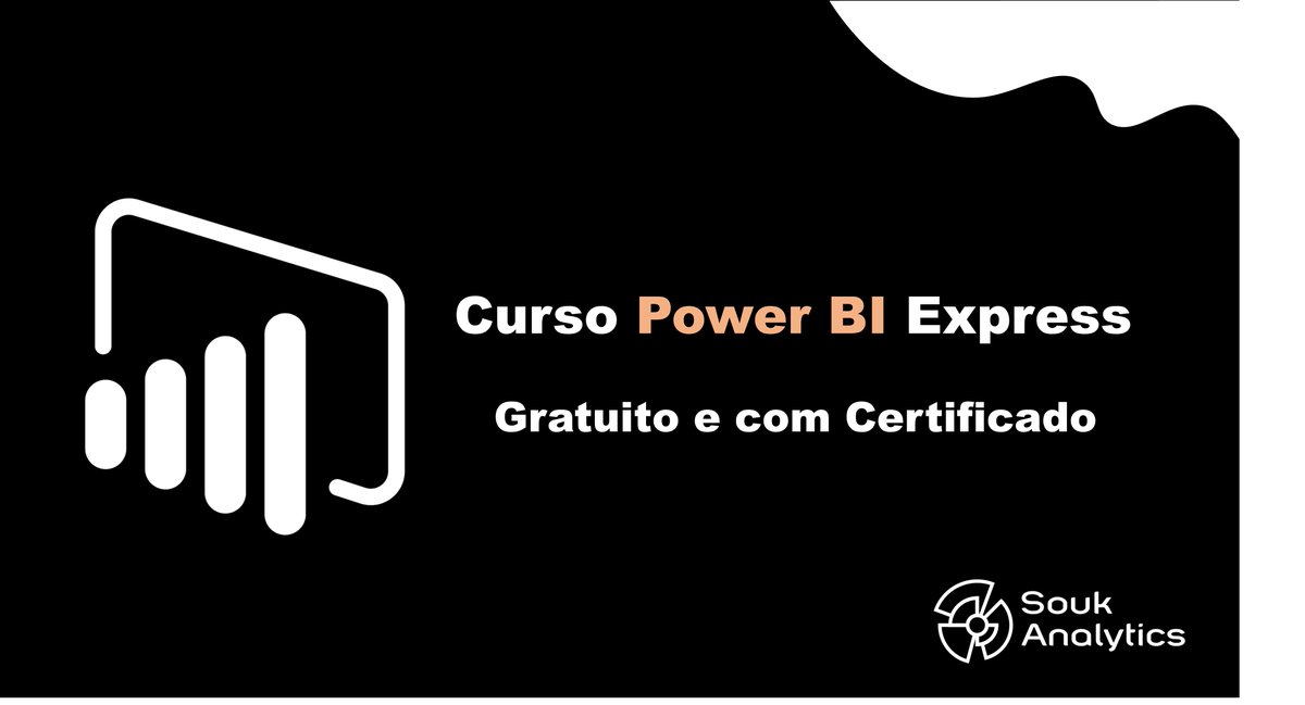 SoukAnalytics's tweet image. Curso Power BI Express - Gratuito e com Certificado na Souk Analytics!

Nesse curso com carga horária de 10h, o Professor Ítalo Teotônio nos apresenta a essa ferramenta fundamental para Dataviz . 

Para garantir seu certificado, faça seu login em: soukanalytics.com/register