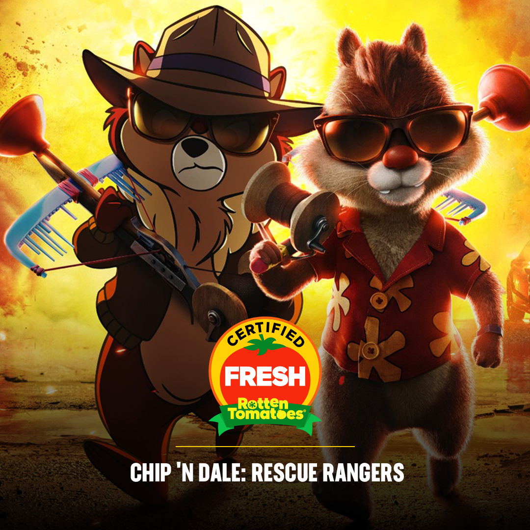 Chip 'n Dale RescueRangers is officially CertifiedFresh at 80 on