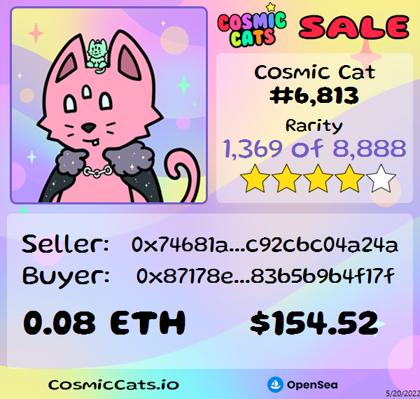 Cosmic Cats Sales tweet media
