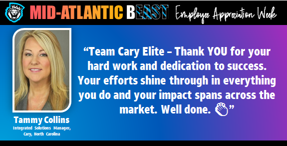 ISM Tammy Collins has a note of appreciation for her team today as we wrap up #EmployeeAppreciationWeek @Cellseller7777