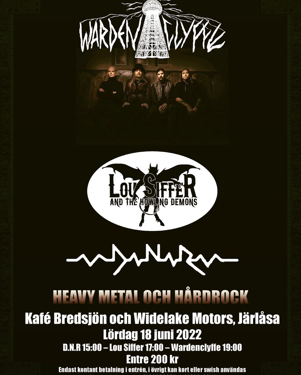 howlingdemons's tweet photo. New gig! 18/6 Järlåsa, Sweden! #rocknroll #HardRock #järlåsa #widelakemotors #livemusic https://t.co/Wj89PBInfn