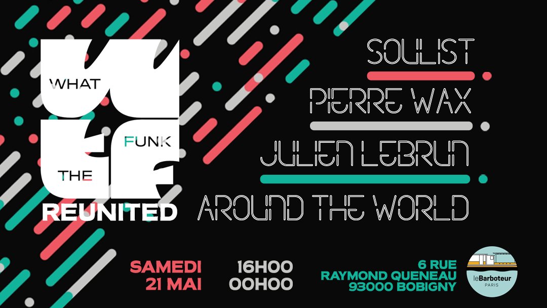 Le crew WTF au grand complet demain au Canal Barboteur. Il ne manquera que vous pour bien faire la fête !