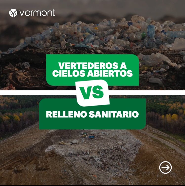 vermontrd's tweet photo. 🤔¿Aún no sabes la diferencia de un vertedero a cielo abierto y un relleno sanitario?

👉🏻Desliza y conoce cuáles son algunas de sus diferencias para que puedas tomar conciencia e identificar qué es lo mejor para tu entorno. 

 #VermontRD  #rellenosanitario #impactoambiental https://t.co/MGNDayVzji