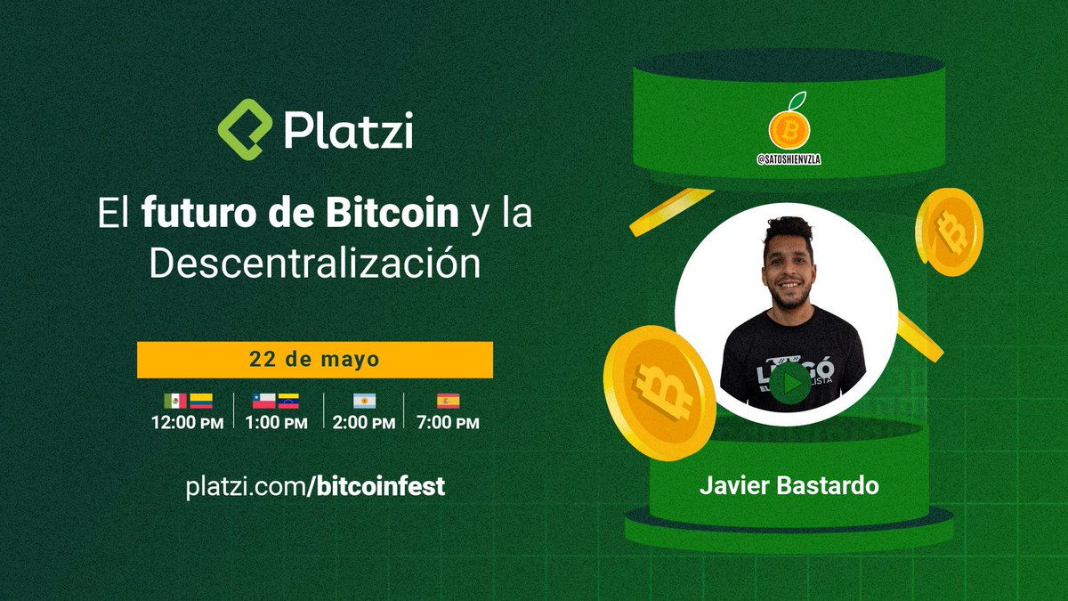 criptobastardo's tweet photo. Estaré en el #BitcoinFest de @platzi hablando de El futuro de #Bitcoin y la descentralización 😱 con @ErichGarciaCruz, Denisse Donoso, @imjackyrivero y @MarinaSpindler
Gracias a @ocandocrypto por invitarme 🇻🇪🌎 https://t.co/gmCwONMQJ3