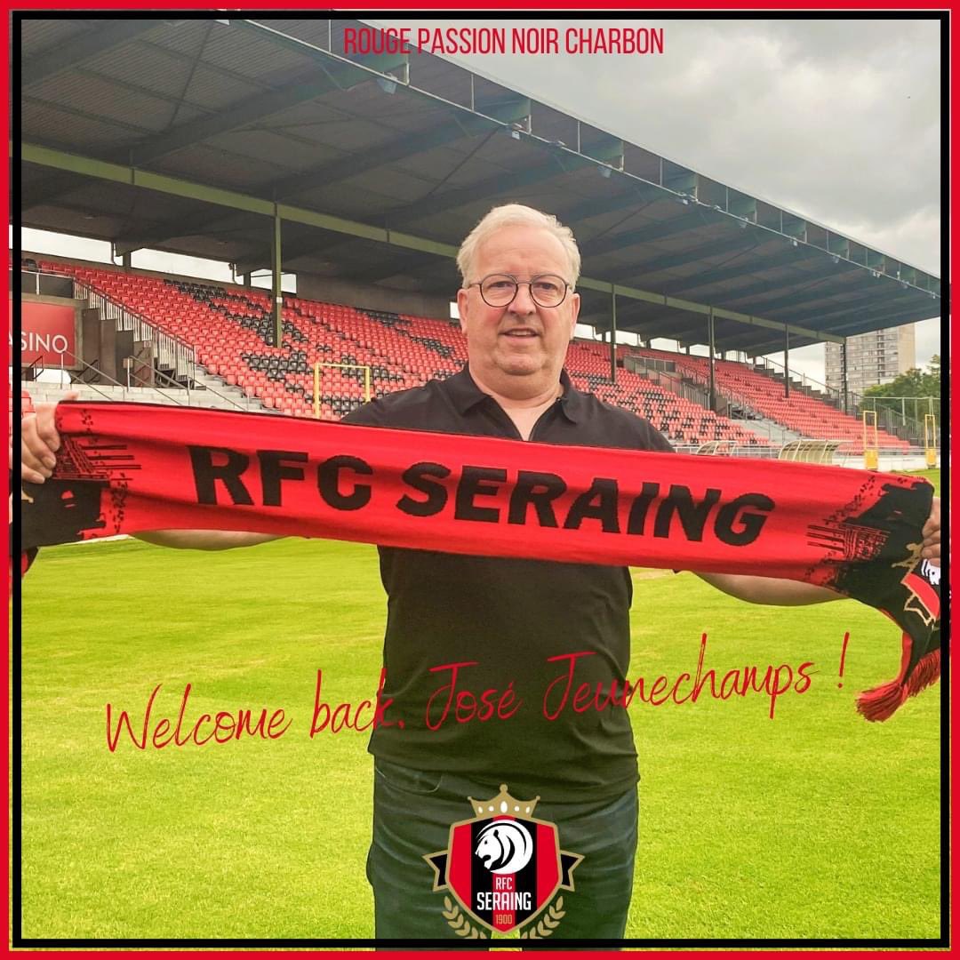 RfcSeraing167's tweet photo. 🔴⚫️ Welcome back, José Jeunechamps !

👉 José Jeunechamps est de retour au Pairay : notre nouveau T1 a signé ce vendredi un contrat portant sur deux saisons ! 

Plus d'infos ici : https://t.co/ouhdp2IJnD https://t.co/TqL6r2fXjY