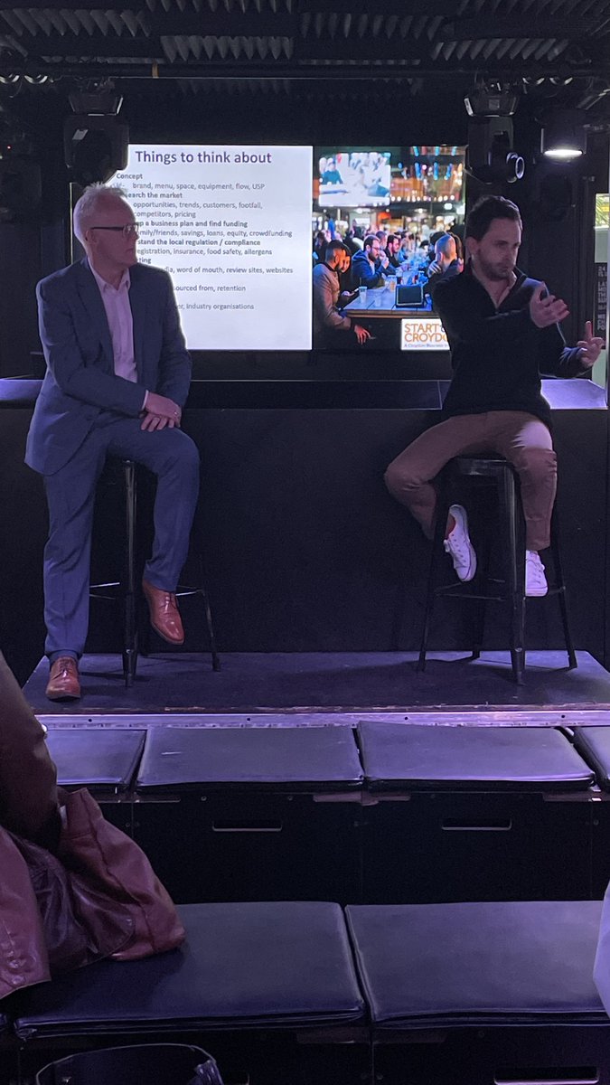 <a href="/BoxparkCroydon/">BOXPARK CROYDON</a> <a href="/dan_fullarton/">Dan Fullarton</a> Attendees also heard from Andrew Taylor of Mr Fox, #Croydon who shared experiences of his time in hospitality and <a href="/geoffranson1/">Geoff Ranson</a> about the competition itself. For more information on this fantastic opportunity to win a pop-up kitchen <a href="/BoxparkCroydon/">BOXPARK CROYDON</a> go to startupcroydon.co.uk/boxpark-croydo…