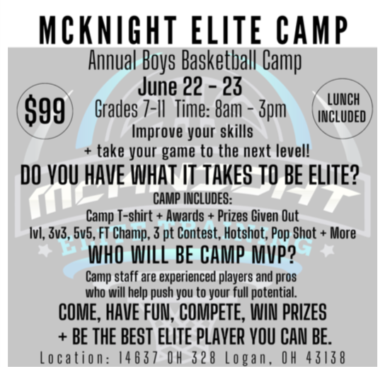 Summer Hoop Camps at the Chieftain Center.  Get signed up!