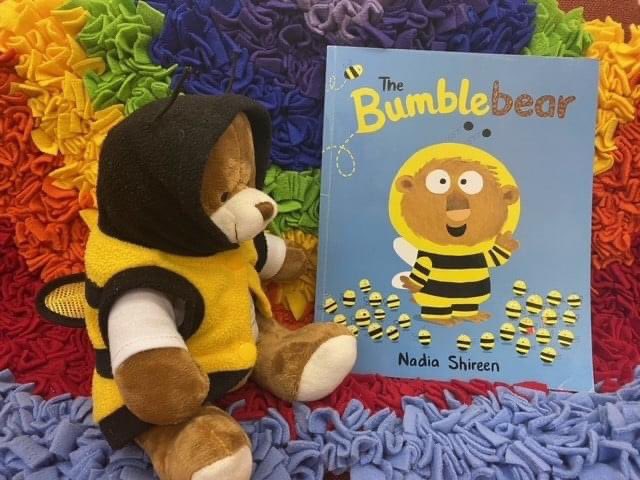 RainbowsGb's tweet photo. Ted SunBeams wanted to take a part in #WorldBeeDay so he has dressed up as Bumblebear. #bumblebear #TedSuBeams #rainbowsgb #thebumblebear https://t.co/KJnDI3AlX8