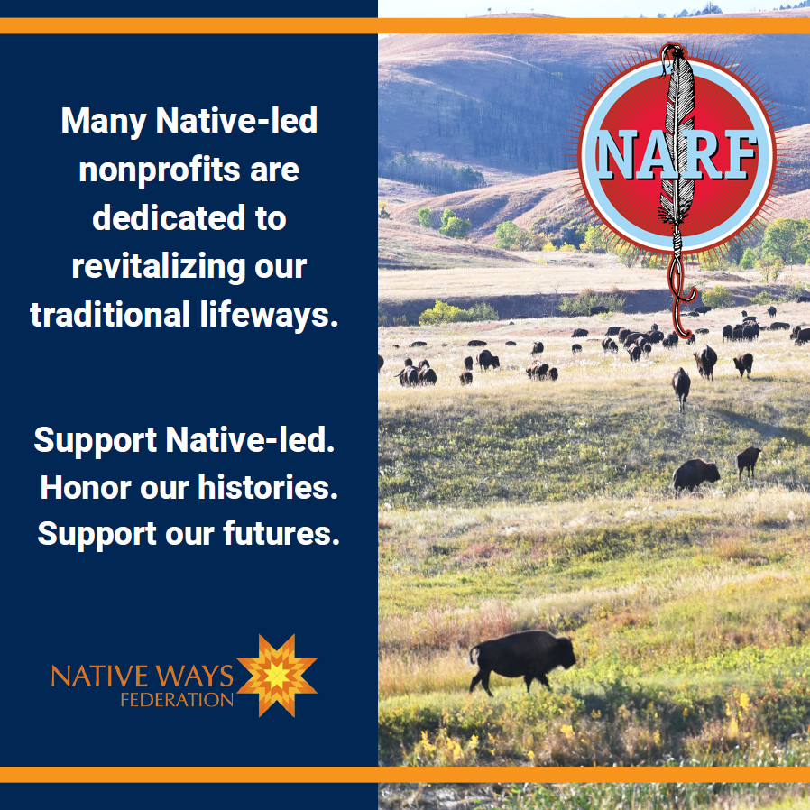NDNrights's tweet photo. Happy #NativeNonprofitDay! We want to thank @native_ways for leading this campaign and highlighting the important work being done by Native-led organizations. #GiveNative #SupportNativeLed 

Give today: https://t.co/MRoi3CuCvj https://t.co/T8FFJyeCEH
