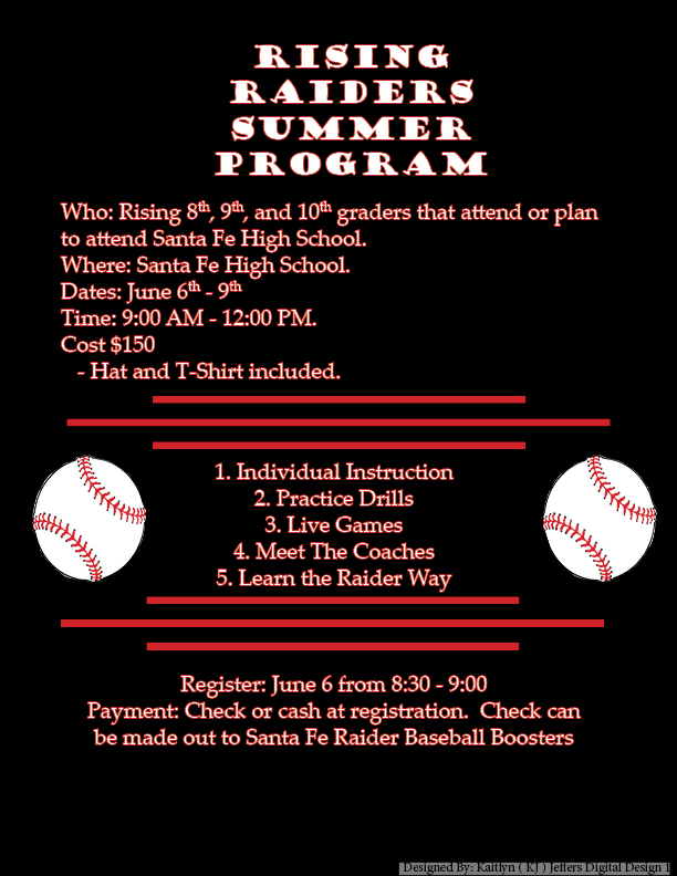 SantaFeRaiderBB's tweet photo. 🚨🚨 Summer Program Information 🚨🚨

Sign Up here or on our school website- https://t.co/BcF0pkiBm7 https://t.co/iLRTQMtLdk
