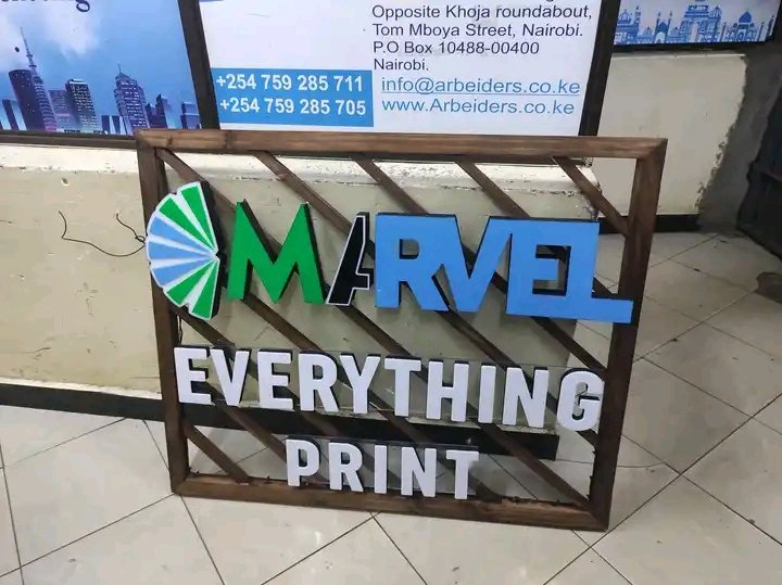 Bonga_ke's tweet photo. Print - Brand- design
Engravings 
Wall art
Banners
Fabrication of quality2D &amp; 3D signs 

#At 16  #Mirema #DP
#PolycarpIgathe https://t.co/I3H3SrWQfd