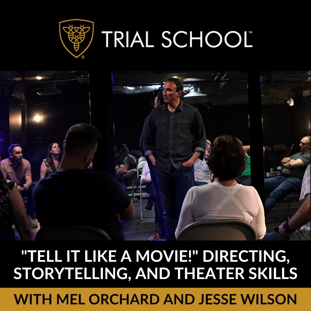trial_school's tweet photo. #FlaskbackFriday is taking us back to the blackbox theater in Colorado with Mel and Jesse.

#MixedMethodAdvocacy #MMA #TrialSchool #Workshop #Law #Lawyers #Storytelling https://t.co/o9UWaEwJn9