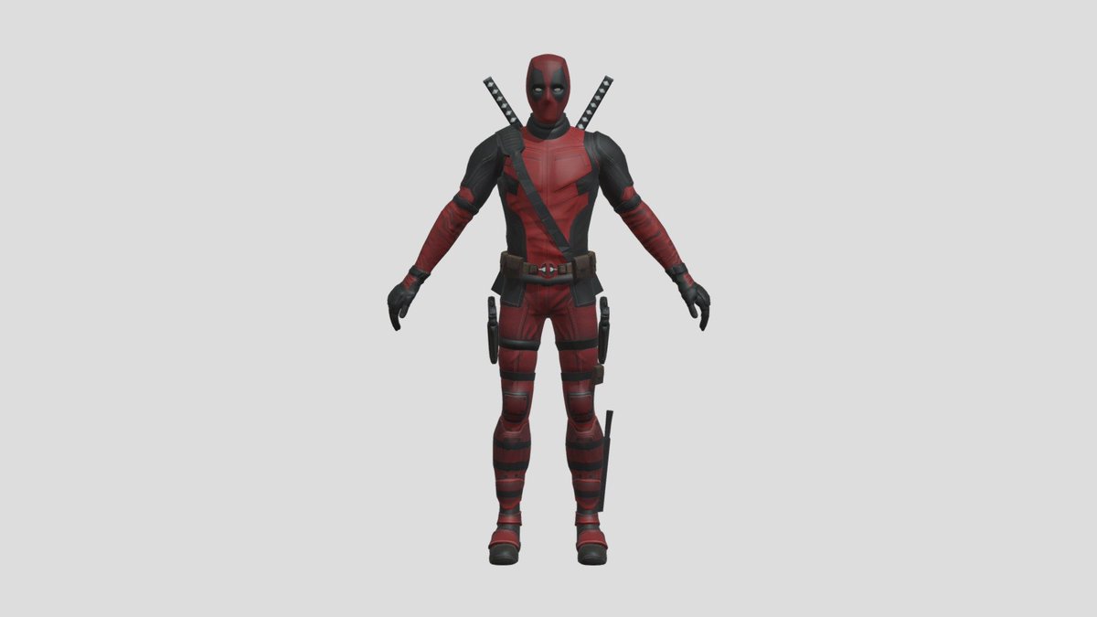 worldlion7's tweet photo. deadpool 3d character. https://t.co/XLN5UdYxpr