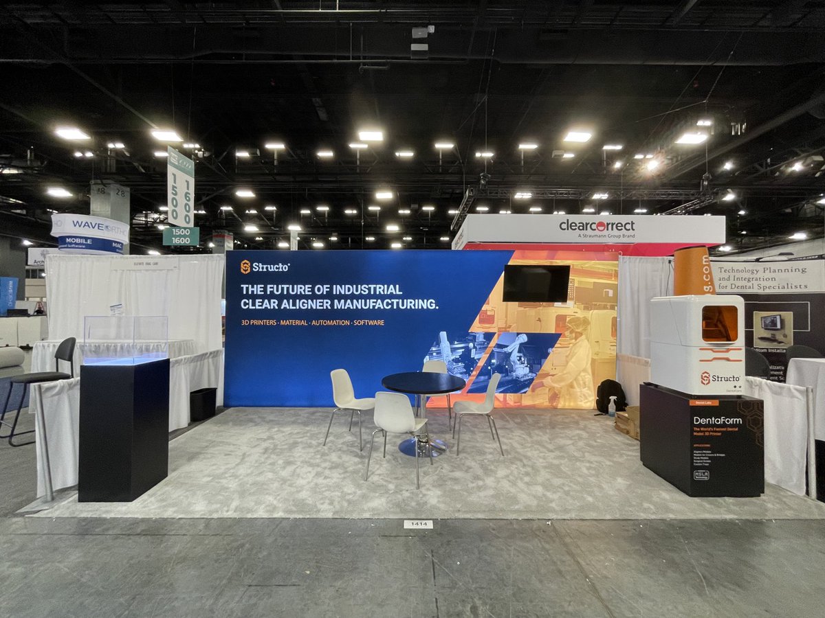Structo3D's tweet photo. We're (almost) ready for you #AAO2022.
Putting the finishing touches. Looking forward to welcoming you to Booth1414.
#Structo #DigitalDentistry #DigitalManufacturing #MSLA #3Dprinters https://t.co/DvuEBx3hs2